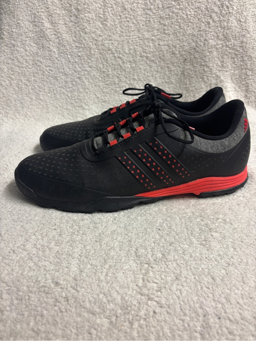 adidas adiPure Sport Women's Golf Shoe - Black/Pinkish Red size 9.5
